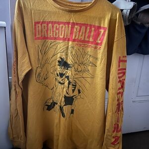 Dragon Ball Z Yellow Long Sleeve Shirt